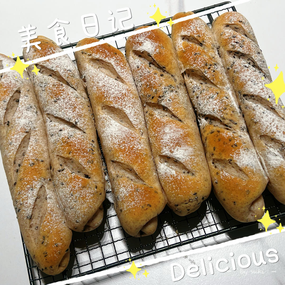 无油酸奶全麦面包棒