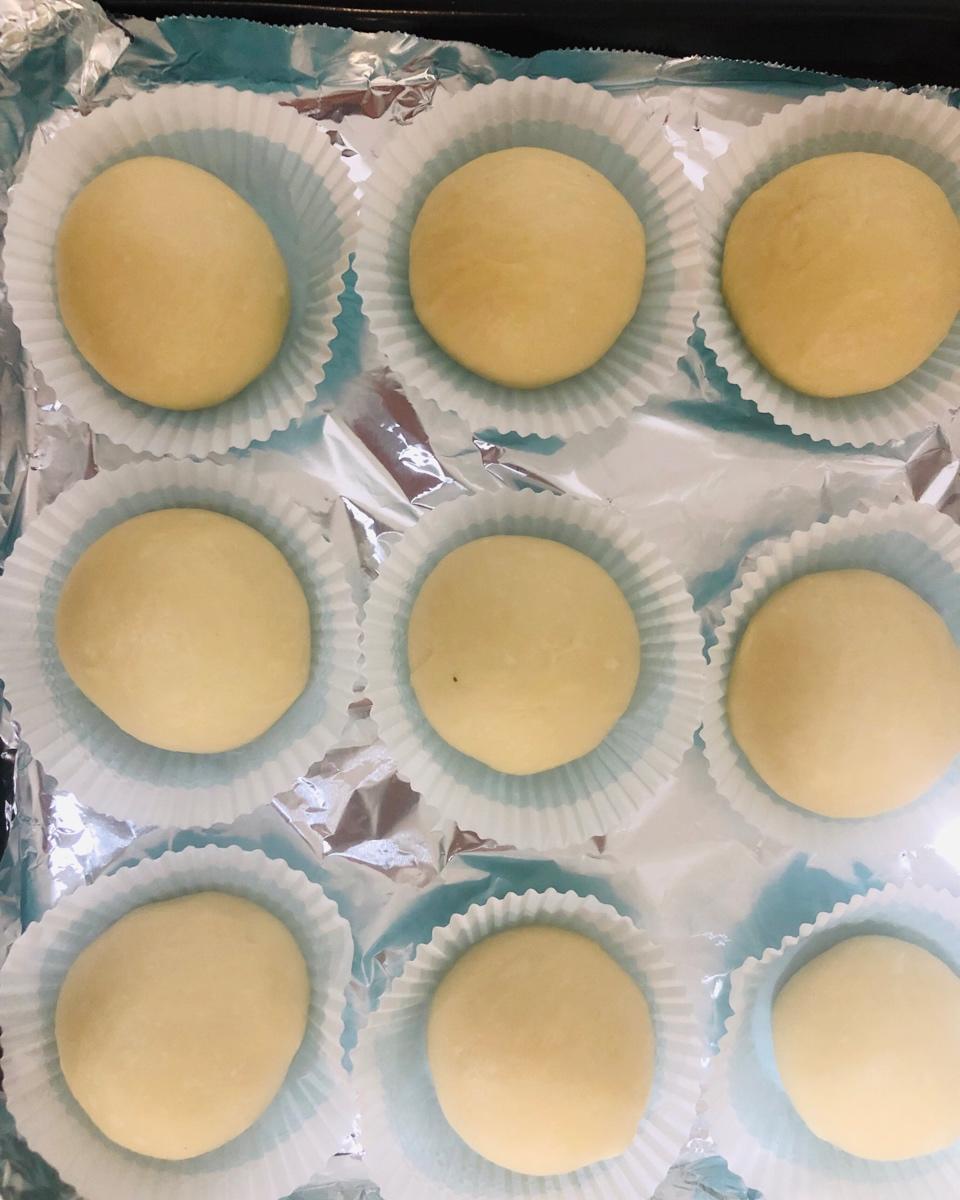 鲜奶油小餐包（一次发酵）