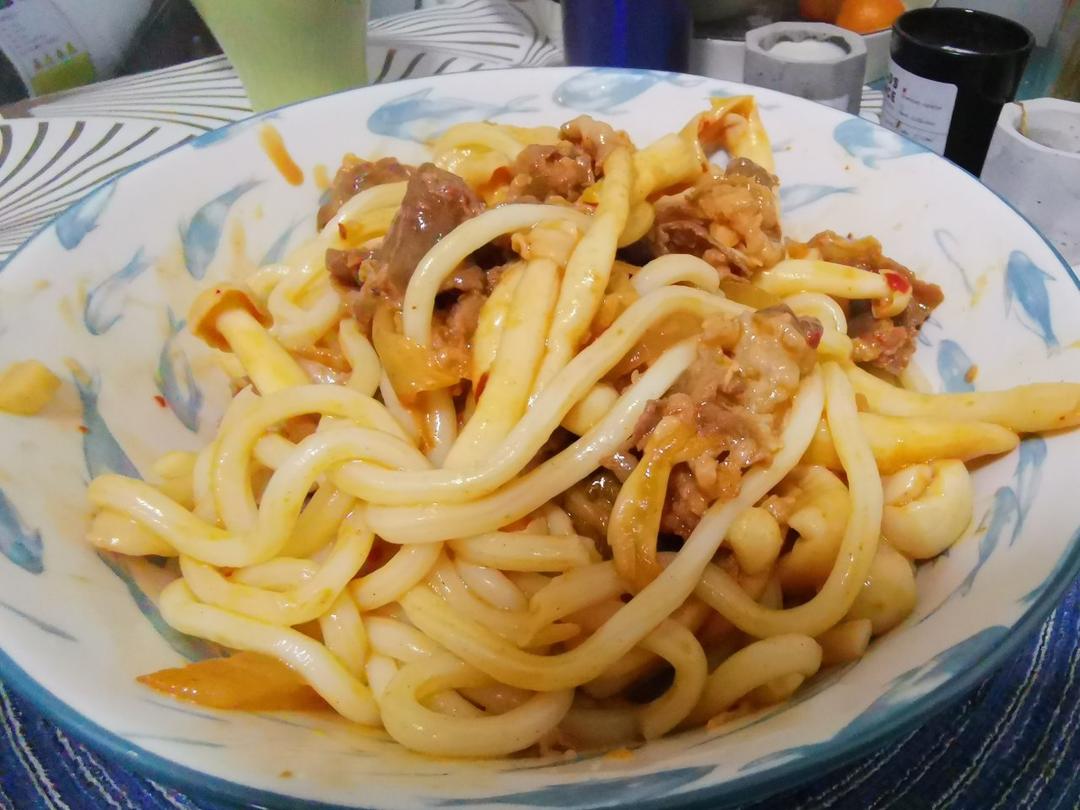 肥牛泡菜炒乌冬【自制辣白菜】