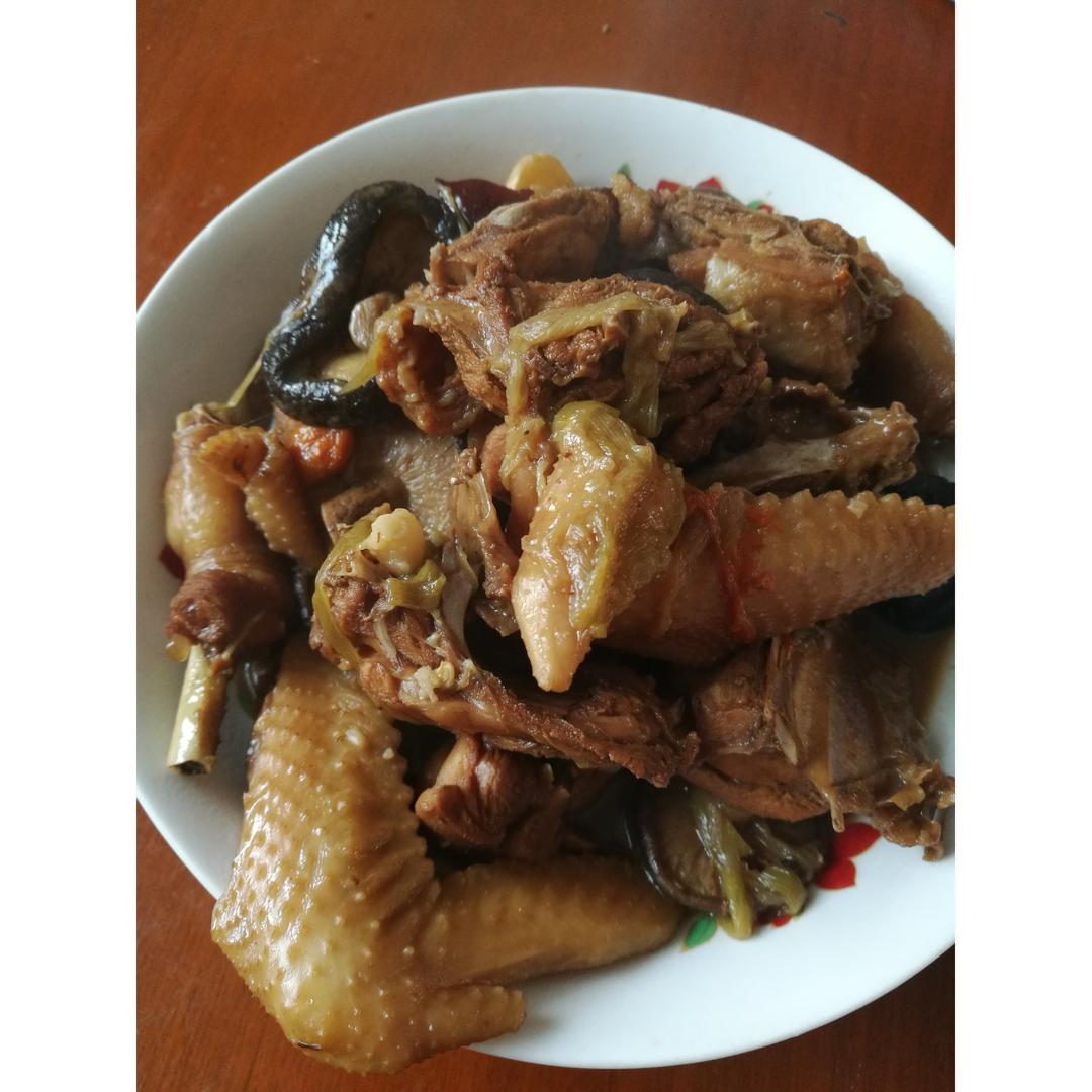 冬菇焖鸡