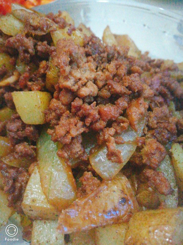 孜然肉末土豆