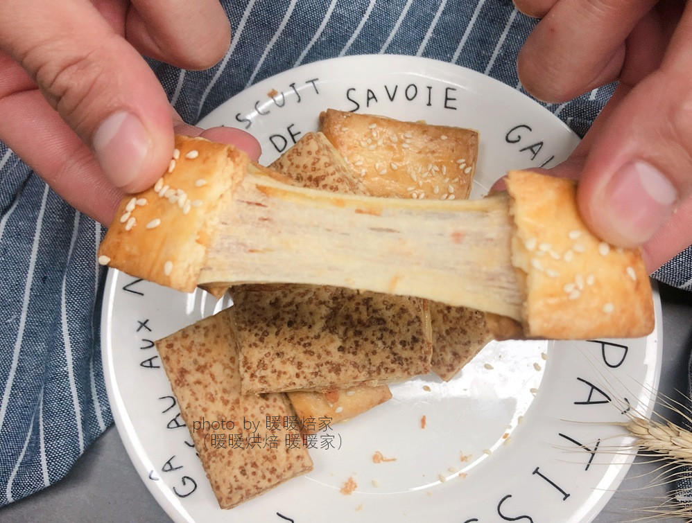 【暖暖焙家】自制方块酥饼干 & 咸蛋黄肉松牛轧酥的做法