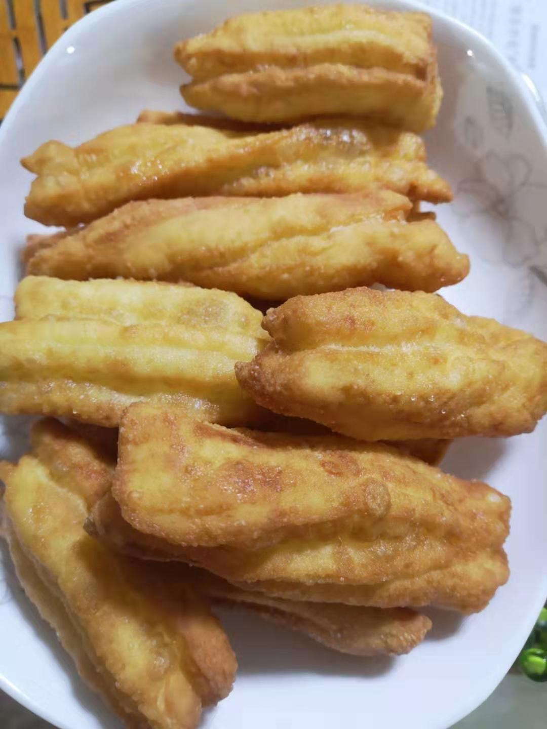 自制无泡打粉油条