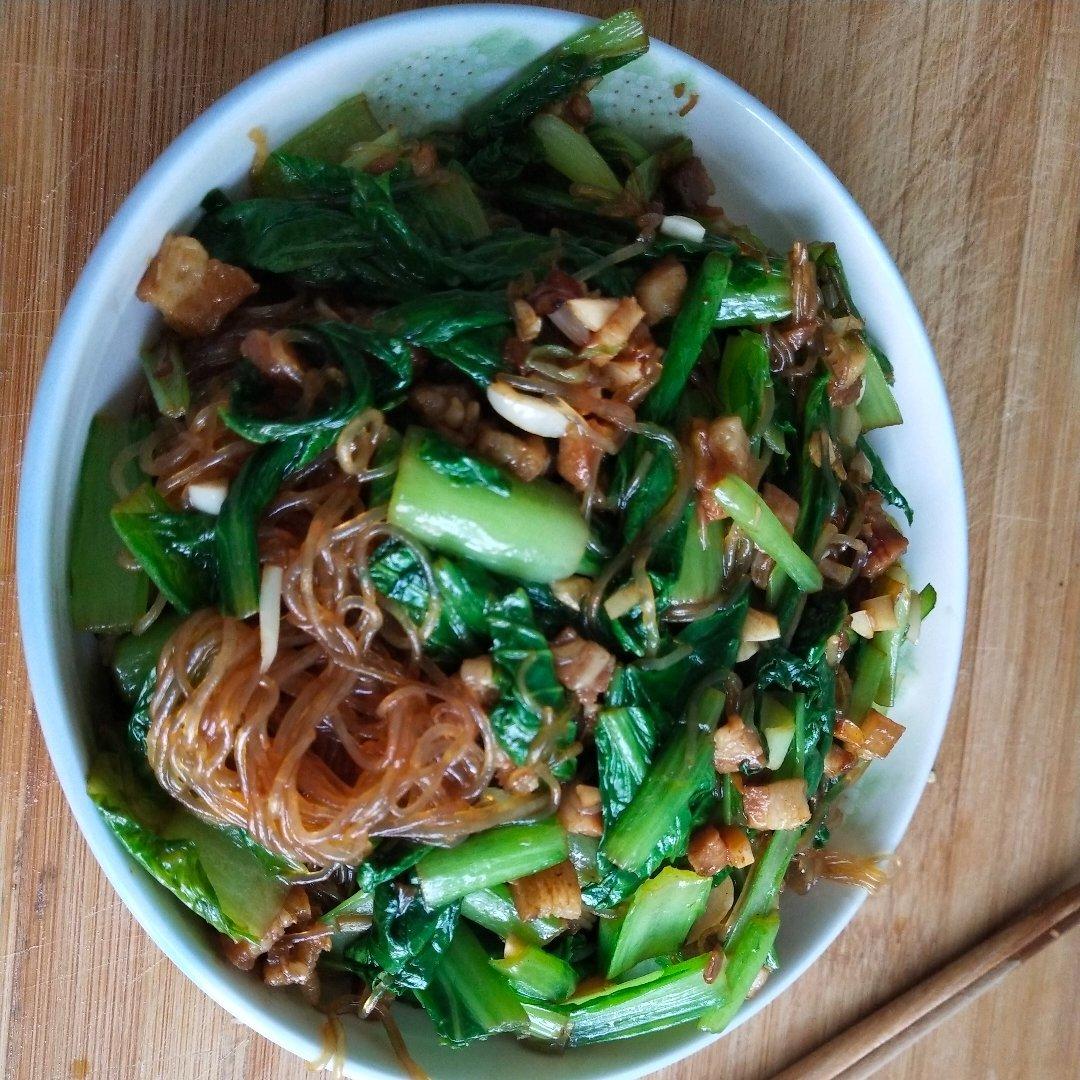 肉末粉丝小白菜
