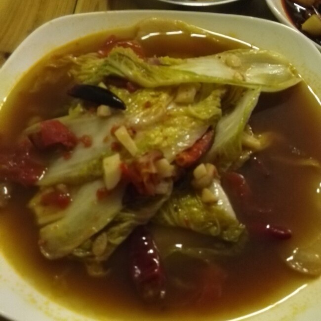 酸辣娃娃菜