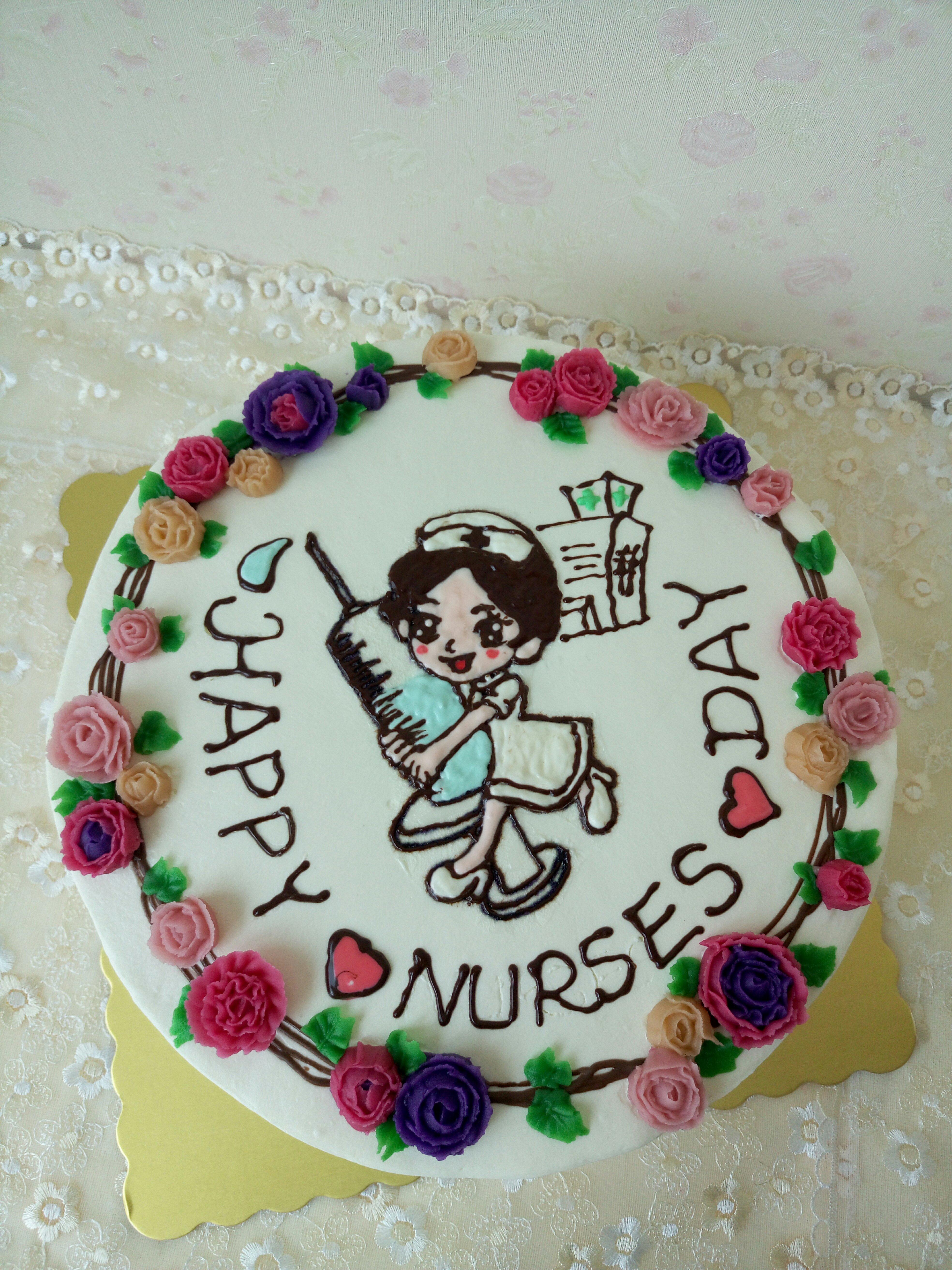 护士节蛋糕——豆沙裱花的做法 步骤5