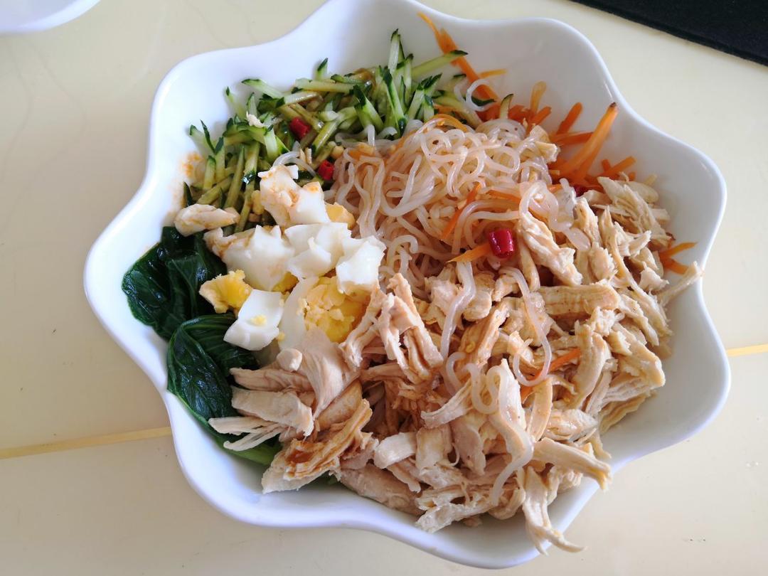 减脂健身｜凉拌手撕鸡丝（香辣&麻油版）