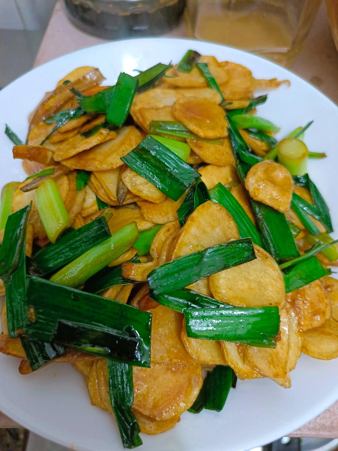 【茨菰炒大蒜】