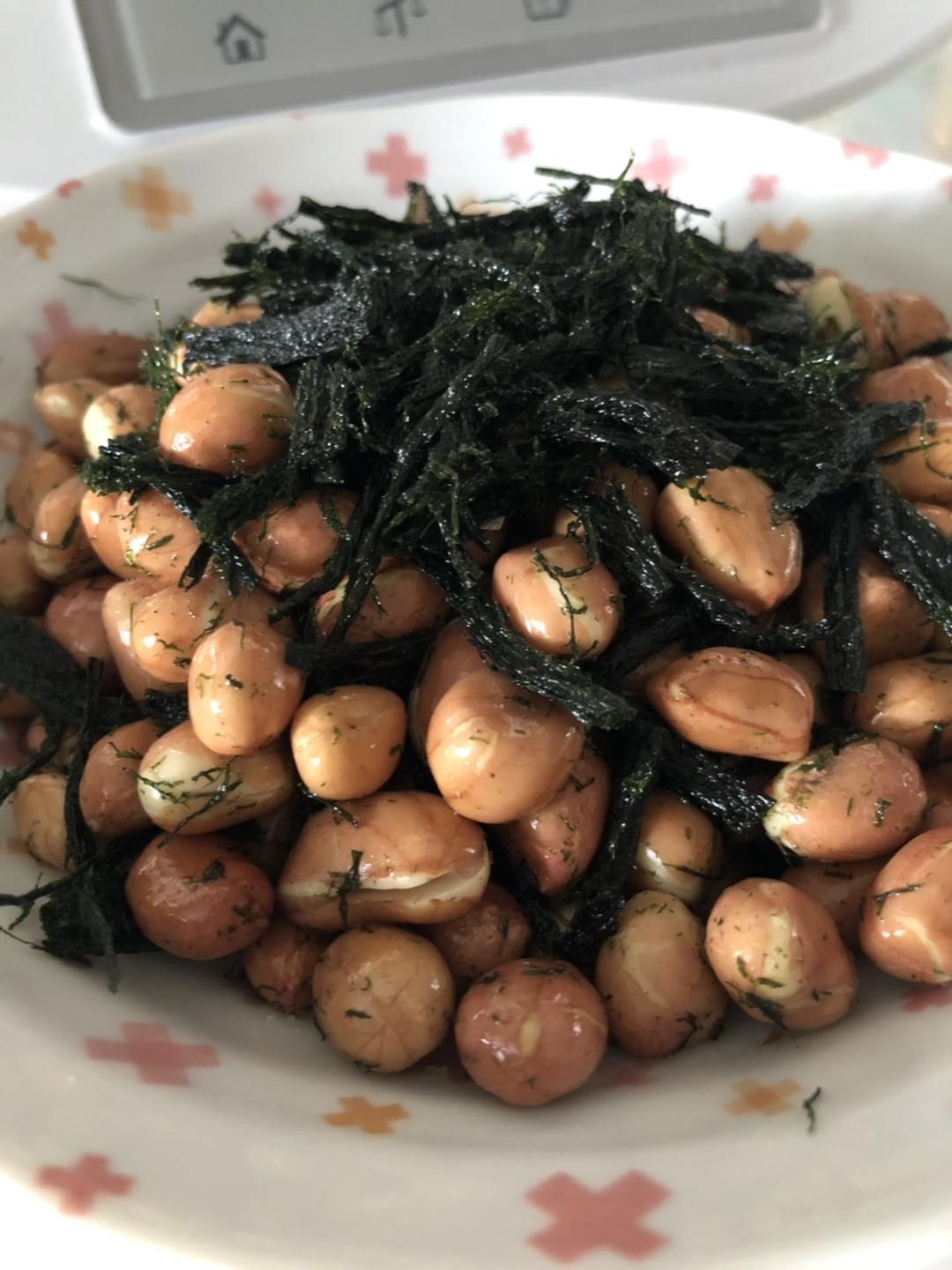 苔条花生米的做法
