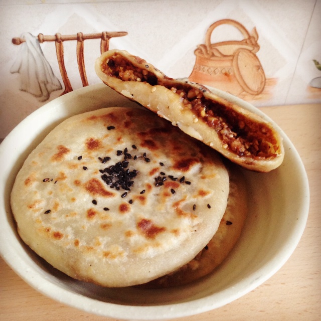 黑麦豆渣红糖馅饼