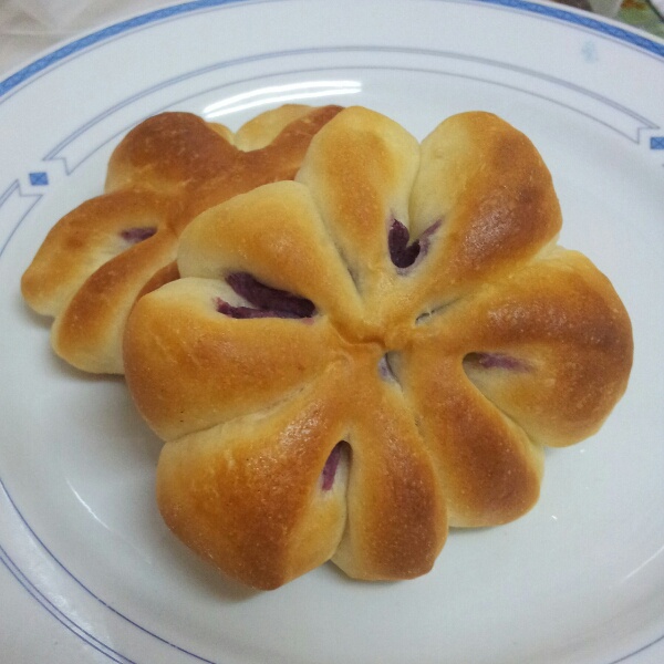 紫薯四叶草面包（汤种法）