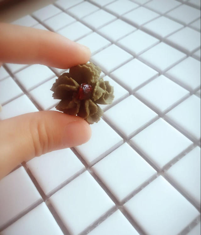 抹茶樱花曲奇——淡淡的抹茶清香