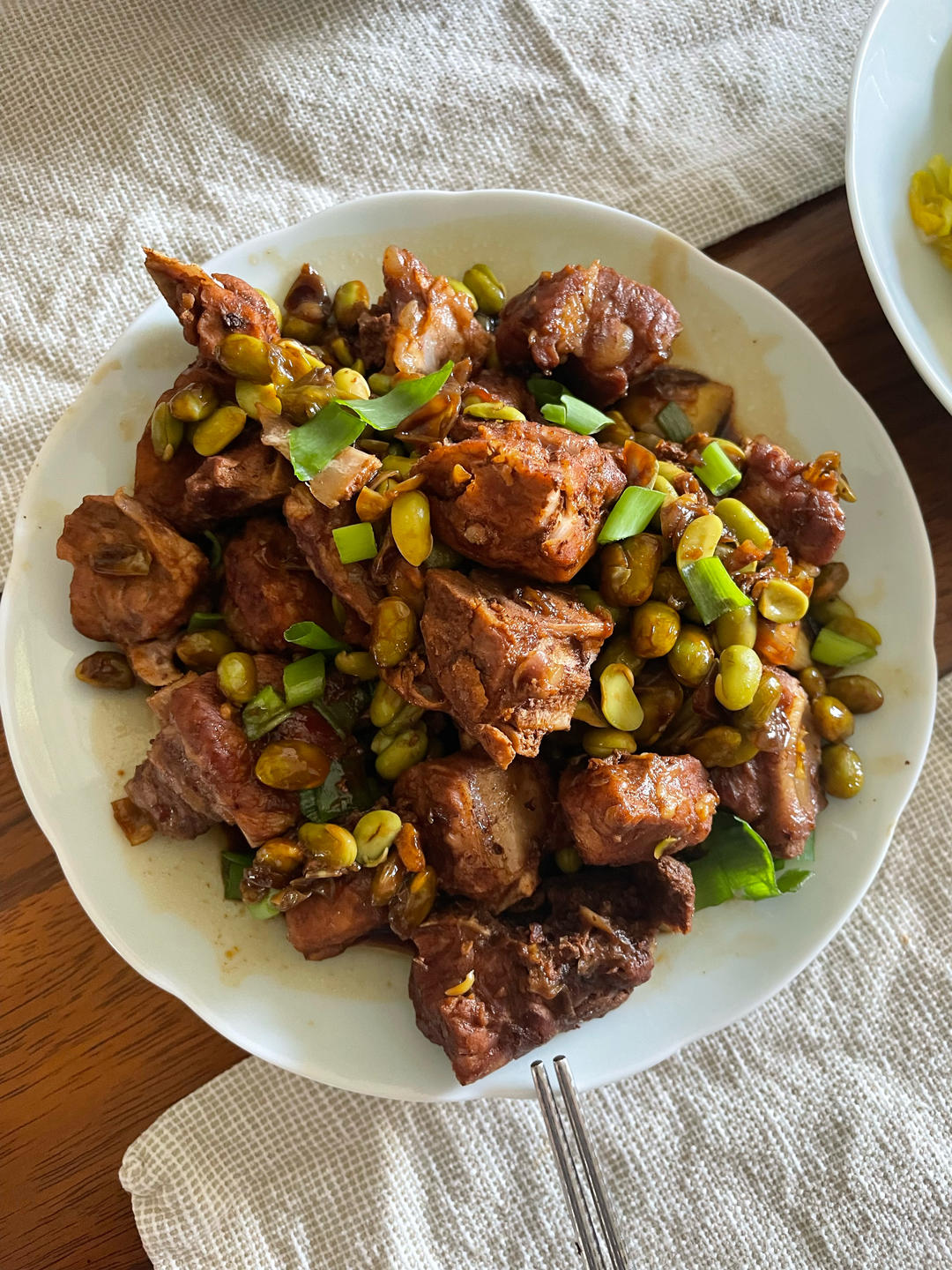 毛豆烧排骨
