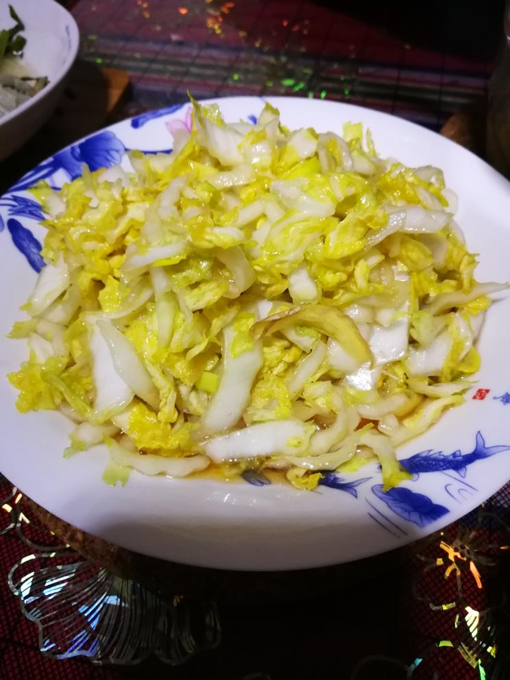 凉拌白菜心