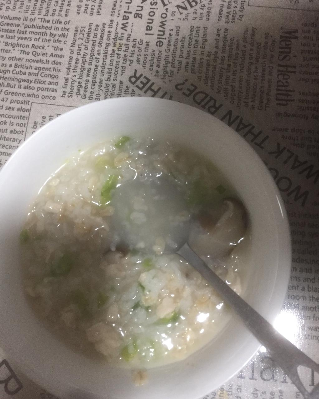香菇鸡肉粥