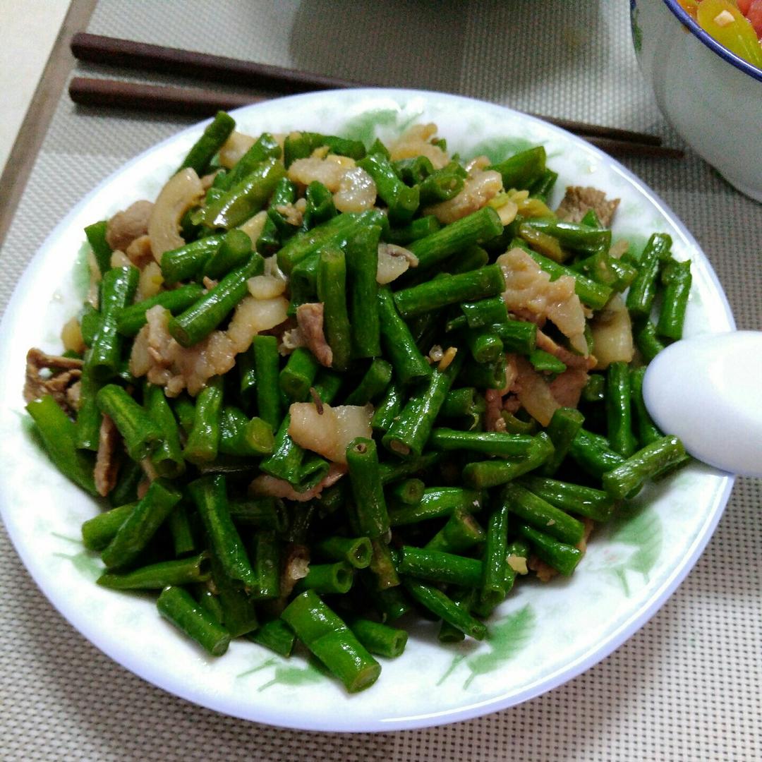 豆角炒肉