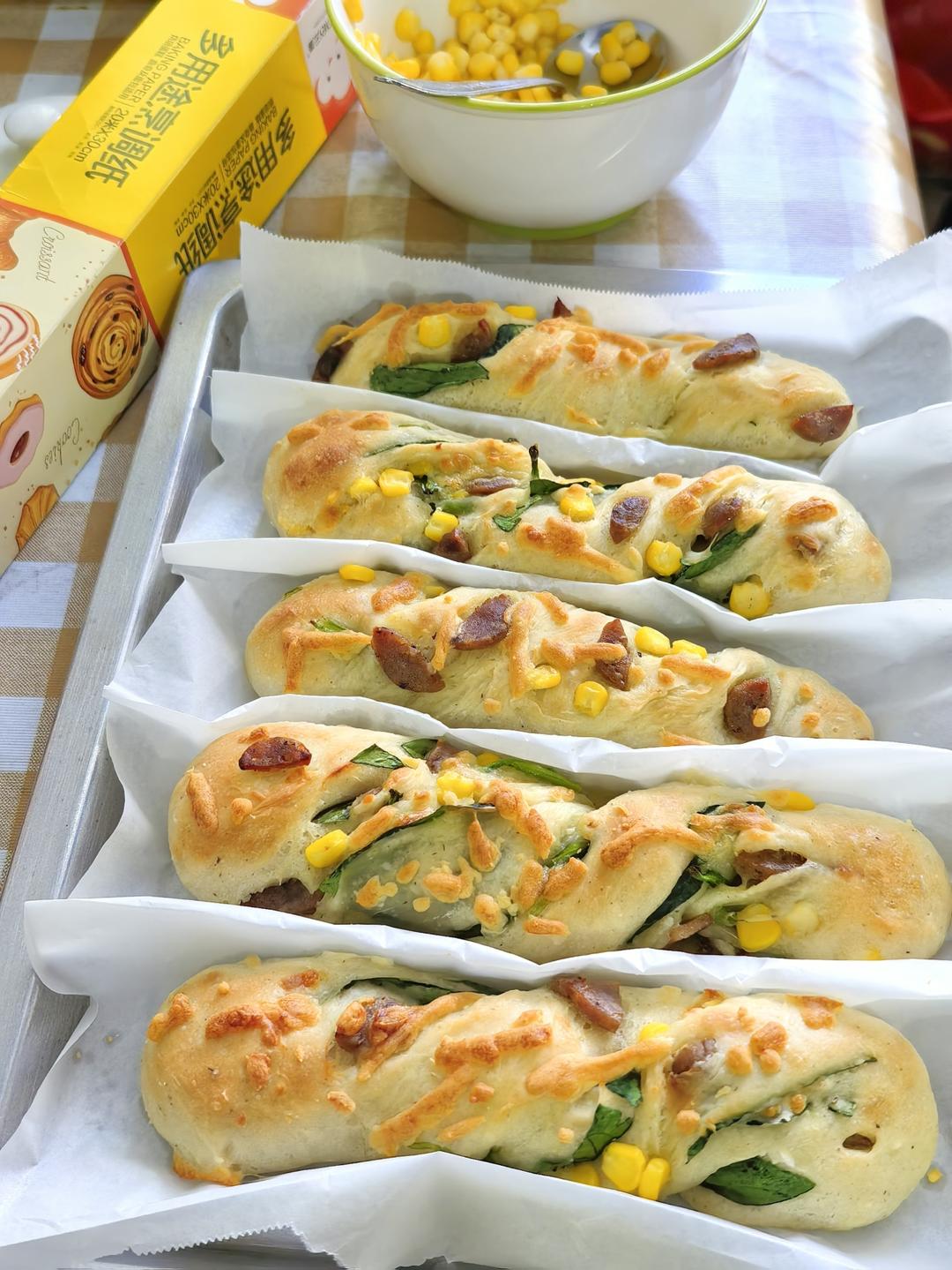 免揉面的全麦恰巴塔扭扭棒