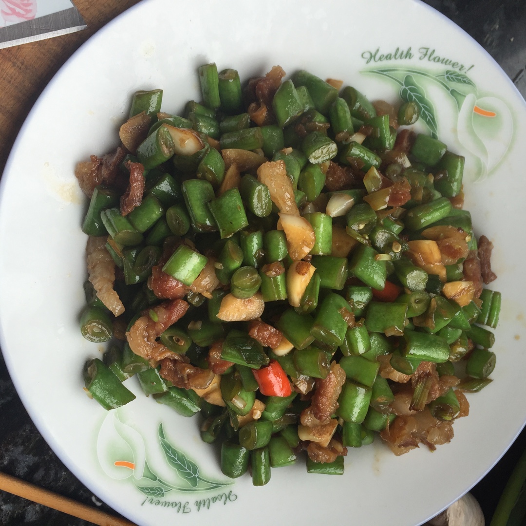 肉沫豆角下饭菜