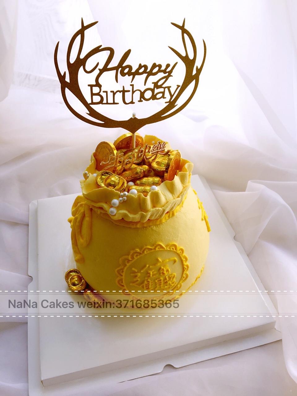 nanacake烘焙做的钱袋蛋糕
