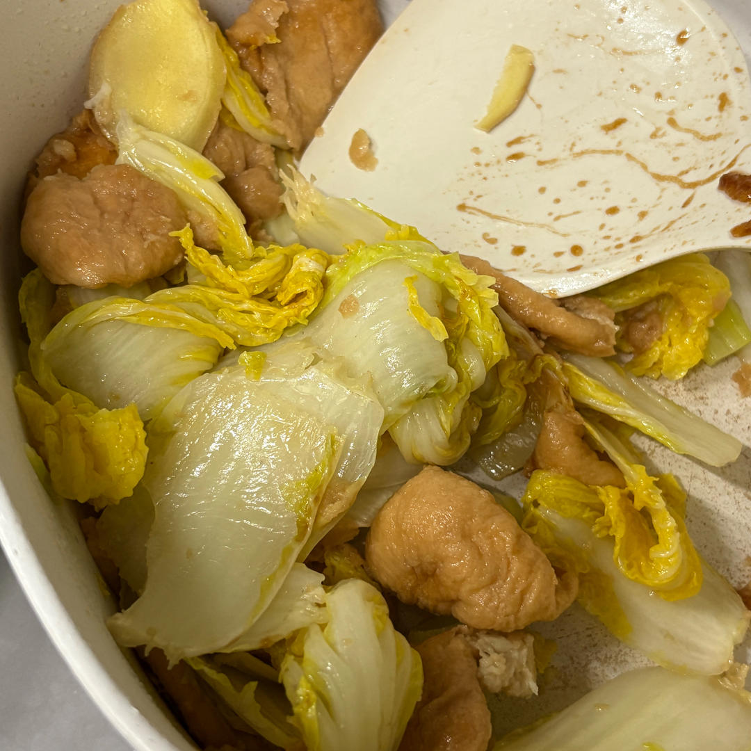 娃娃菜炒油面筋