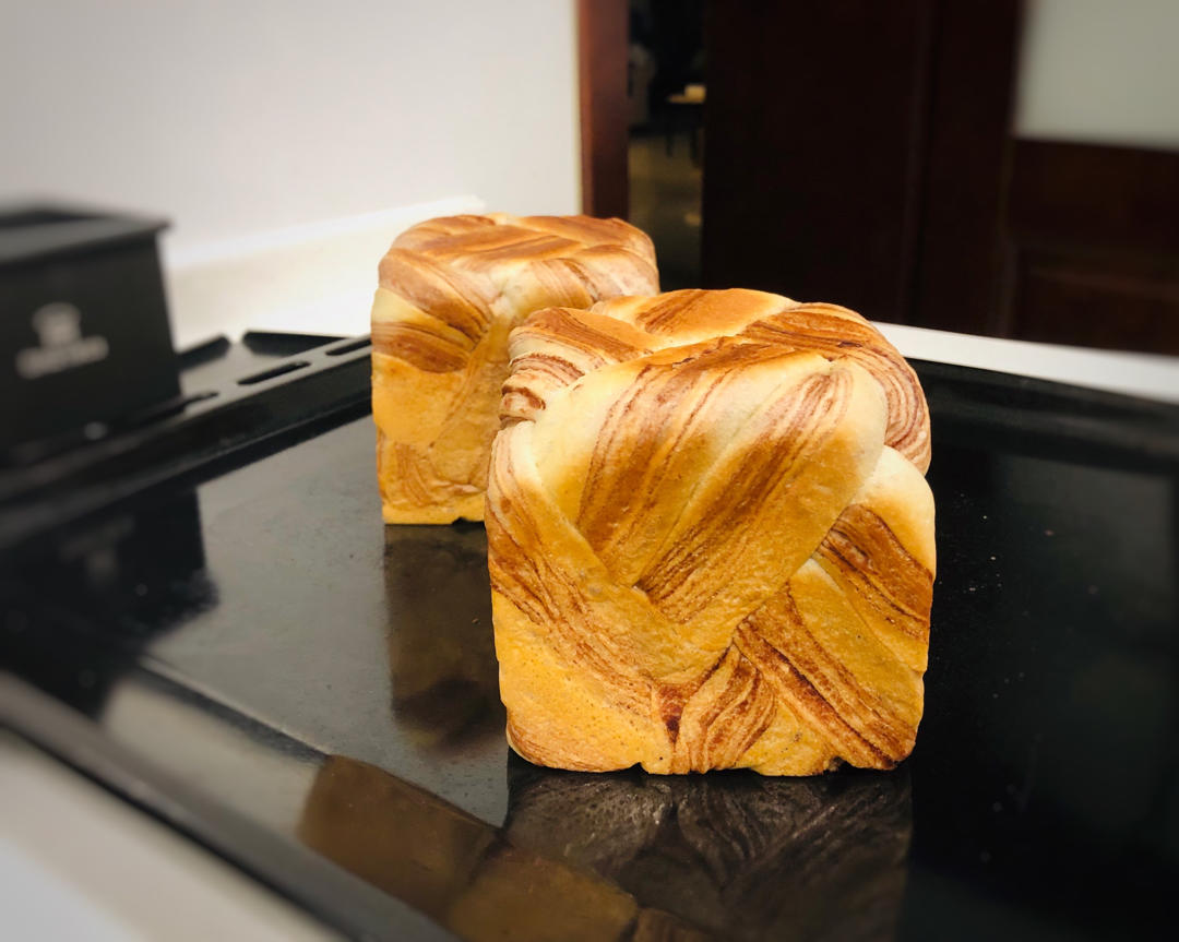 豆沙水立方吐司