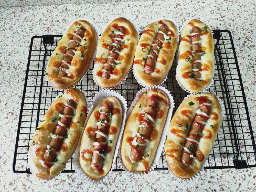 美味的香肠面包