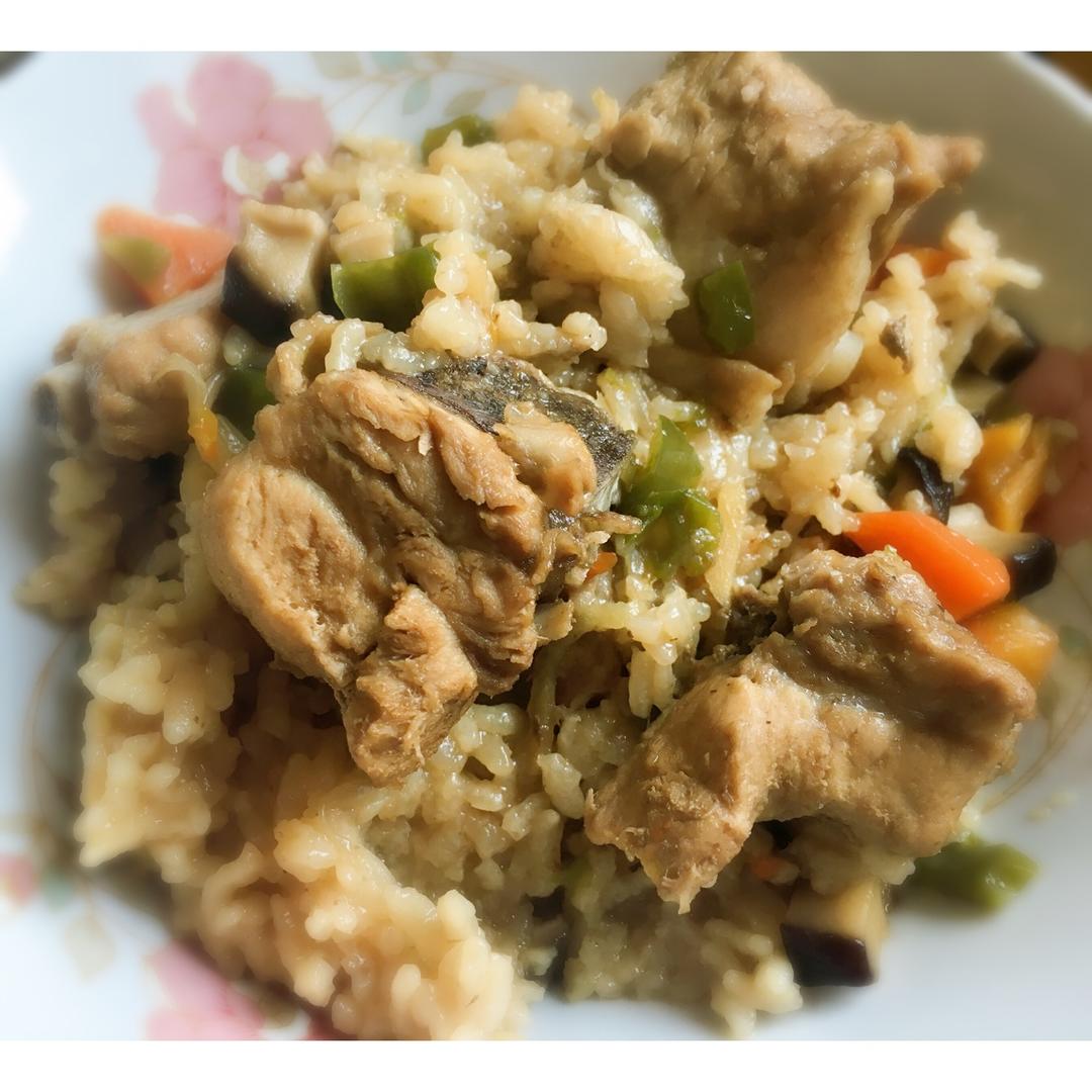 喷香排骨焖饭（爆好吃）