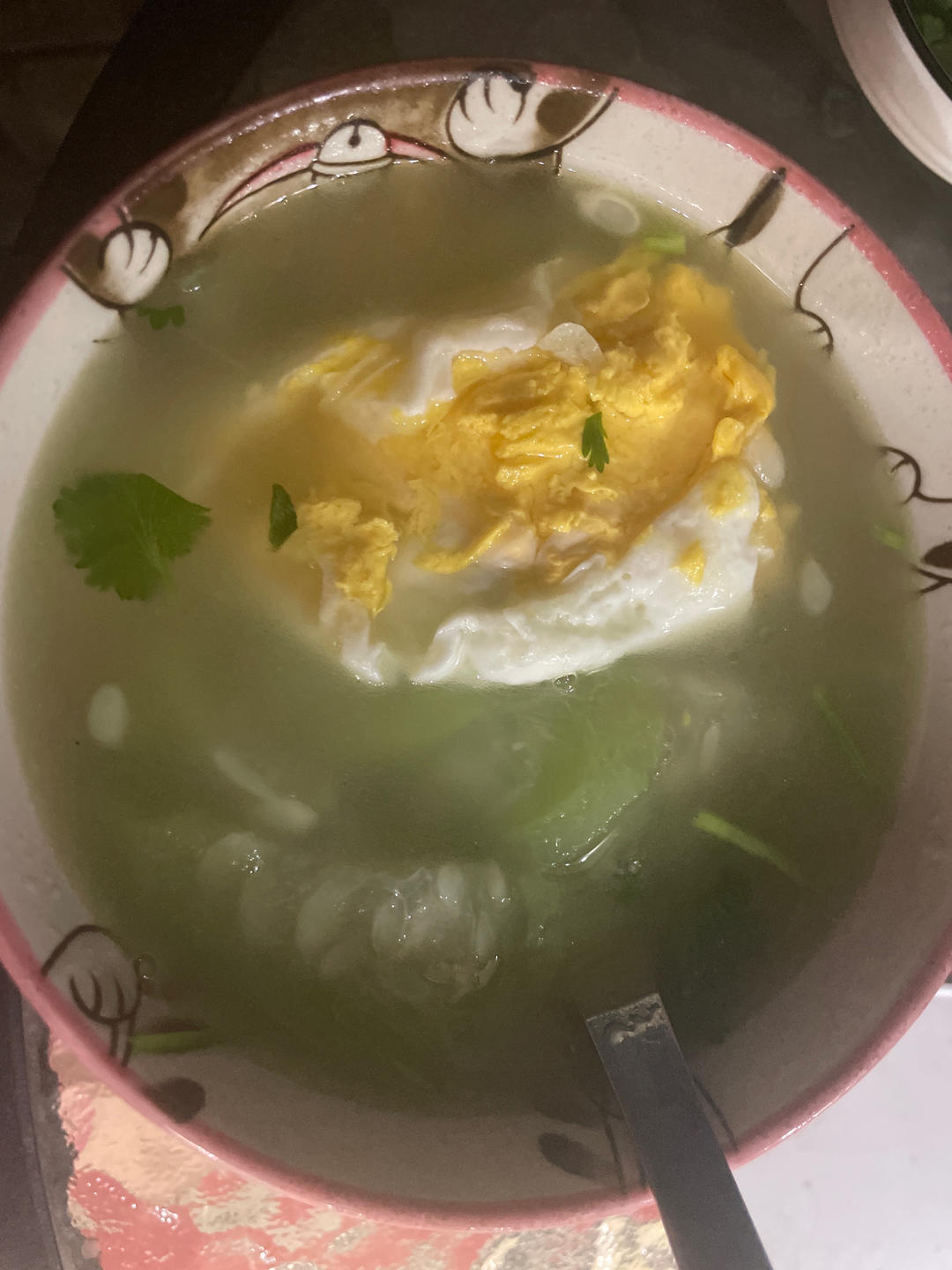 鲜掉眉❗️❗️好喝到哭的丝瓜煎蛋汤