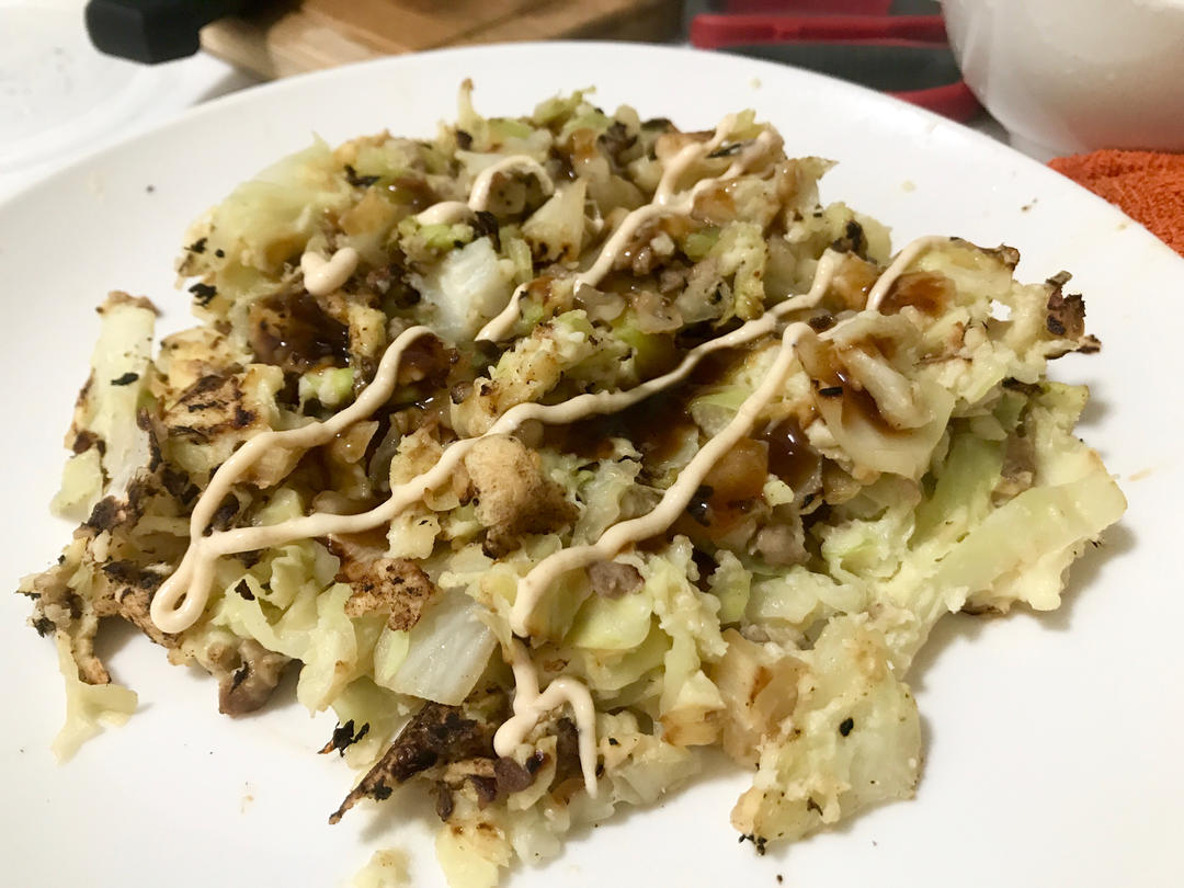 日式大阪烧(详细教程get✅喜欢啥就加点啥😋多重口感共同造就了这个大阪烧～🤗）