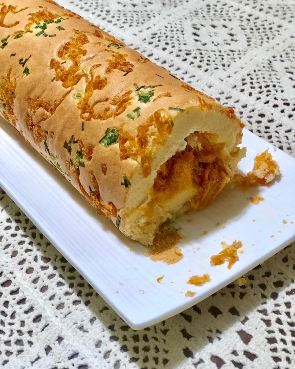 香葱肉松蛋糕卷