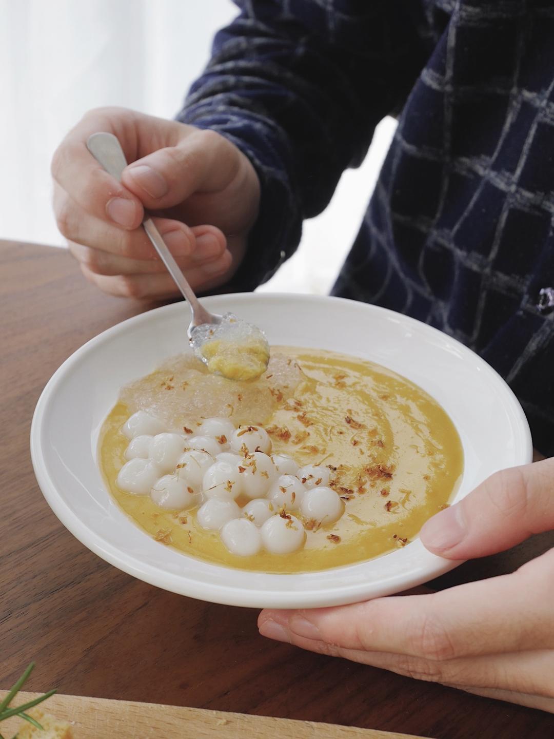 零难度的红薯小圆子燕窝羹