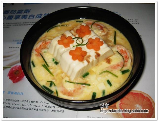 大虾蒸豆腐的做法