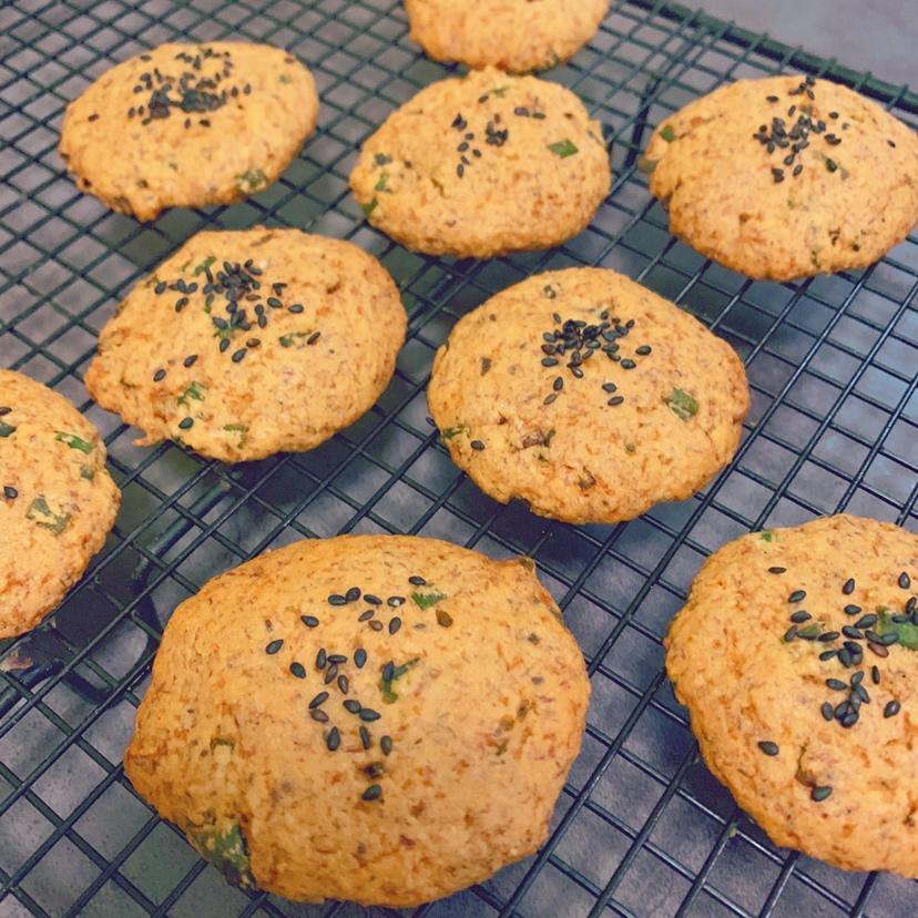 生酮中式点心葱香桃酥