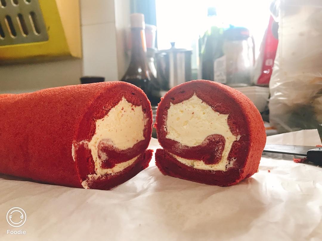 红丝绒蛋糕卷（超详细）