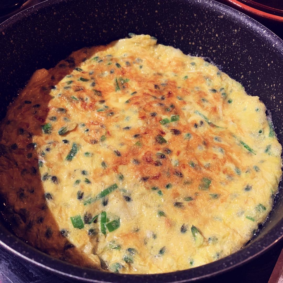 槐花蛋饼