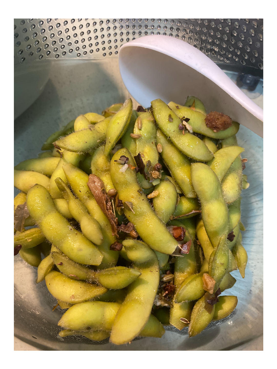 煮毛豆—不会变色版