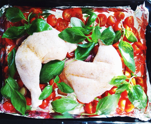 番茄大蒜香草烤鸡腿（庄祖宜）