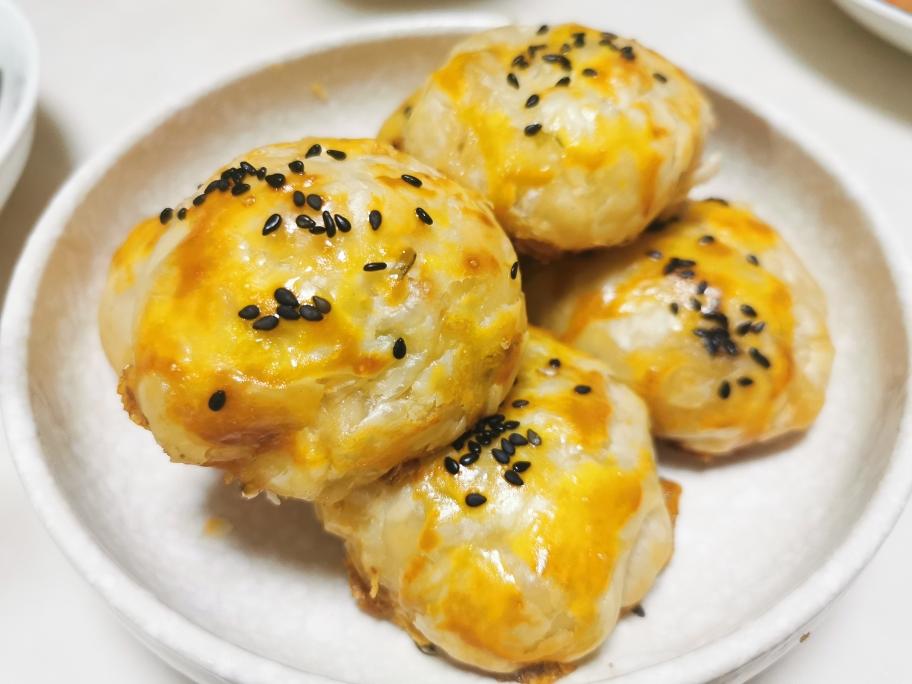 手抓饼皮鲜肉月饼