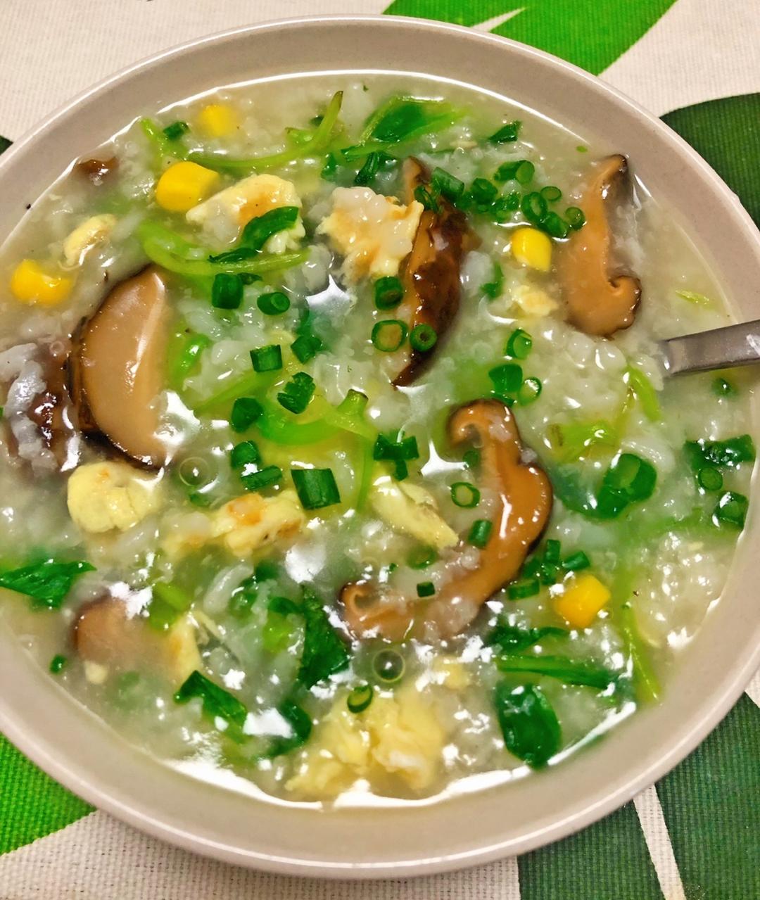 健康美味素食青菜粥