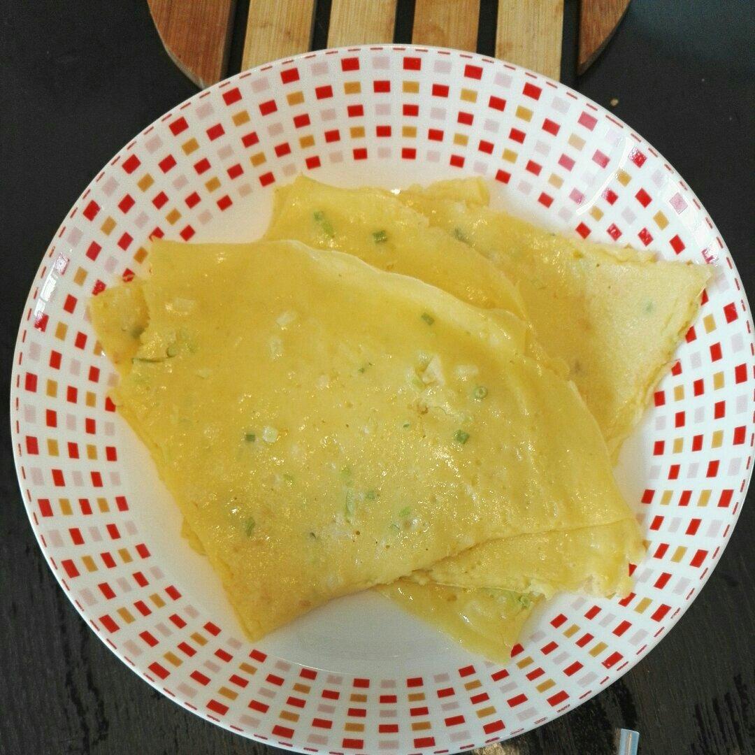 快手鸡蛋饼～～十分钟早餐！