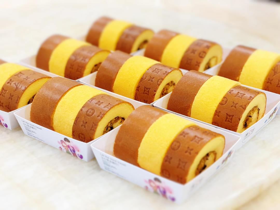 烘焙/奶香芝麻海苔肉松蛋糕卷