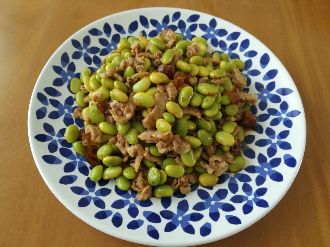 毛豆炒肉