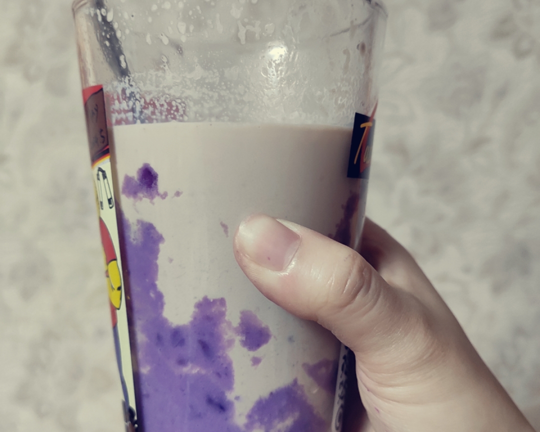 芋泥紫薯减脂奶茶的做法