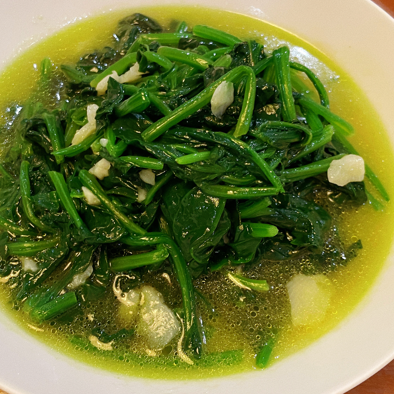 炒蔬菜:小美蒜泥菠菜
