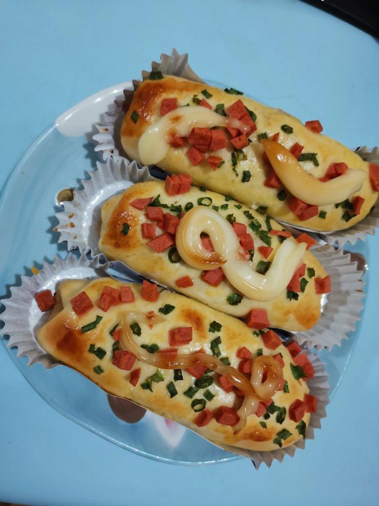 香葱火腿肉松面包