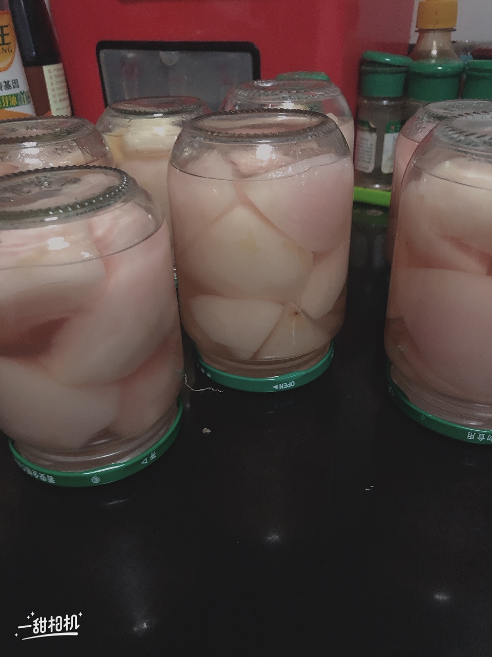 家庭版水蜜桃罐头的做法