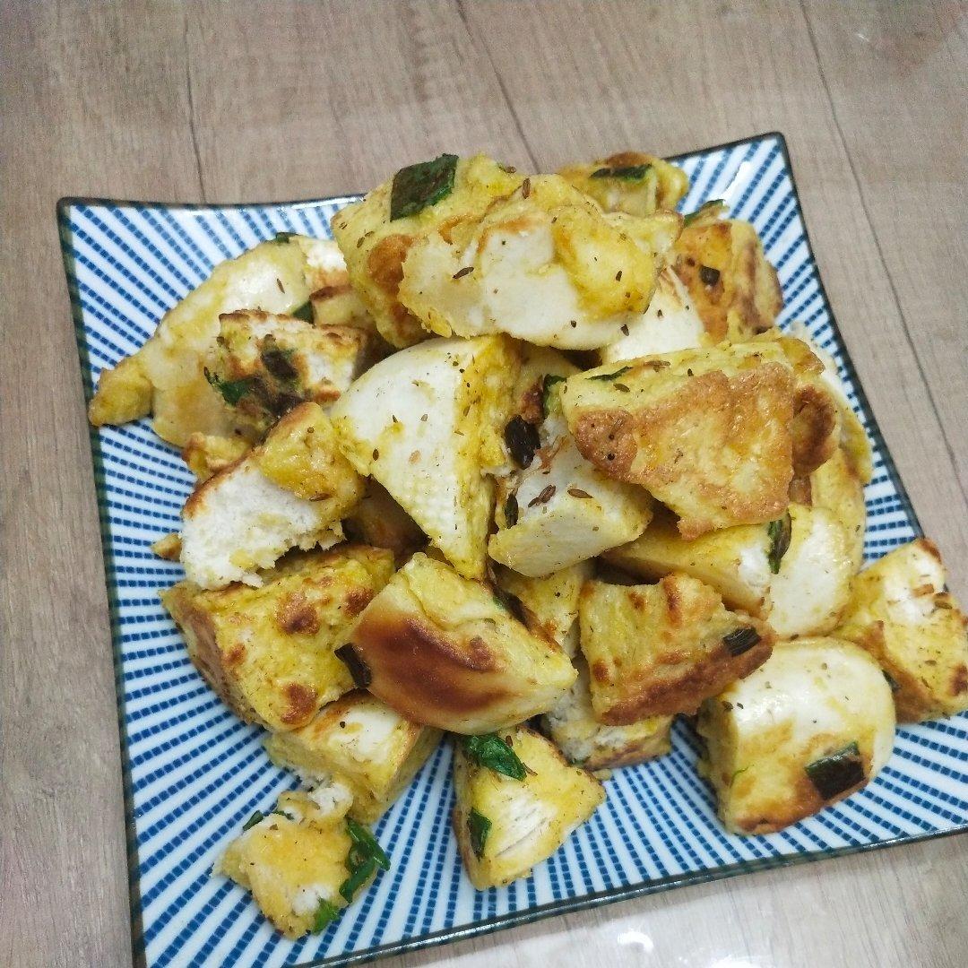 快手早餐孜然馒头粒，烧烤味好好吃！！