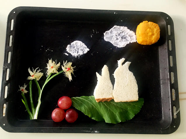 花好月圆--童趣月饼画