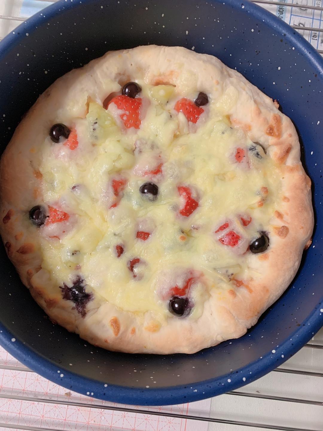 黄金红薯边の                        缤纷水果披萨