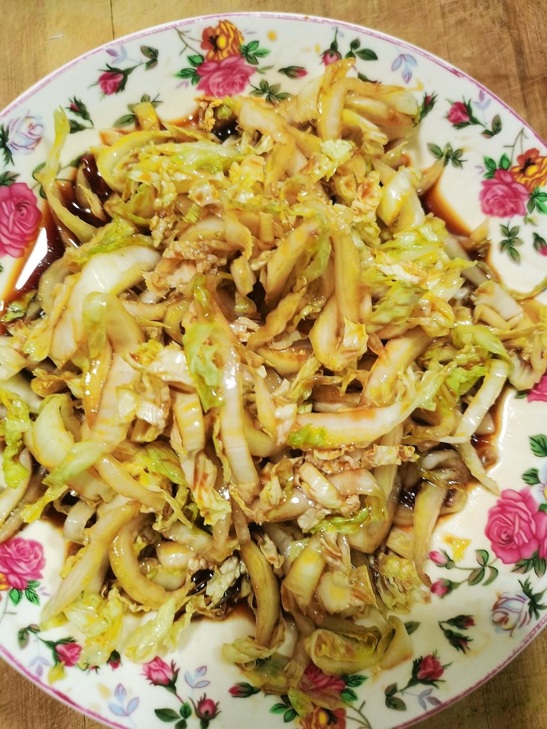 凉拌白菜帮